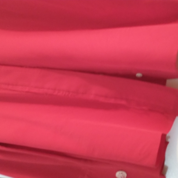 Arias 100%silk red blouse size small - Picture 10 of 12